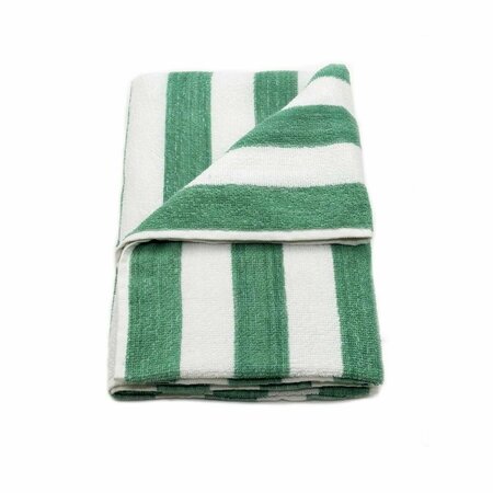 KD BUFE GOC Cotton Vat Dyed Stripes Pool Towel Green , 6PK KD3183158